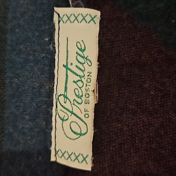 VTG PRESTIGE OF BOSTON Rainbow Check Accordian Pleated Land Girl Wool Skirt - Picture 7 of 8